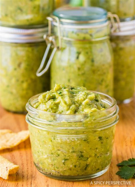 Tomatillo Avocado Salsa Verde Recipe Video A Spicy Perspective