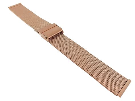 Minott Uhrenarmband Edelstahl Milanaise roségoldfarben 30627R