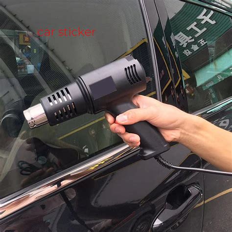 New V W Electric Hot Air Adjustable Temperature Hot Air Blower With Accessories