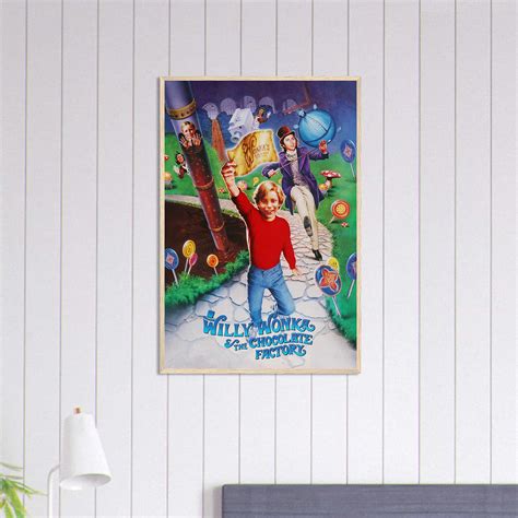 Willy Wonka & the Chocolate Factory Movie Poster, Classic Movie Poster ...