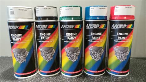 MOTIP VHT BLACK HEAT RESISTANT ENGINE SPRAY PAINT 150oC 400ML 04092