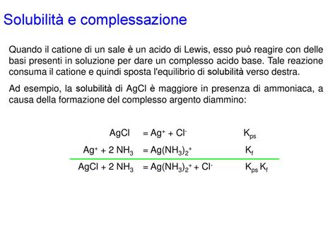 Equilibri di solubilità ppt scaricare