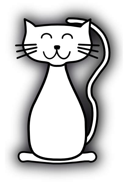 White Cat Clip Art at Clker.com - vector clip art online, royalty free ...