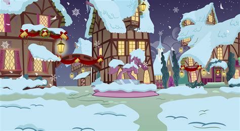 Ponyville in snow by Vector-Brony on DeviantArt