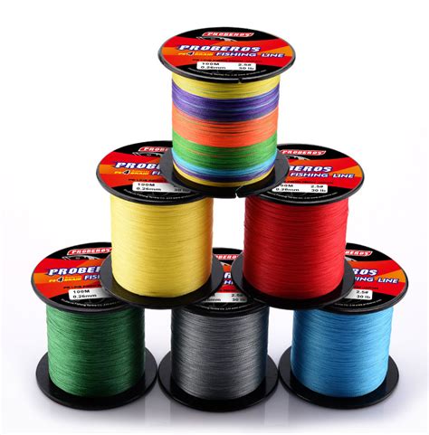 Proberos 4 Strands 300m Pe Braided Line Strong Multiflament 100lb