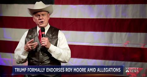 Trump Endorses Controversial Senate Candidate Roy Moore