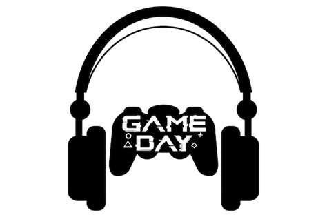 Premium Vector A Game Day Headphones With The Word Game On It