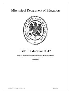 Fillable Online Sos Ms Mississippi Department Of Education Title