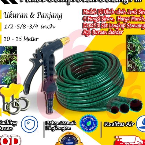 Jual Model Gua Semprotan Selang Air Hijau Anti Lumut Tebal Mm