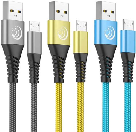 Micro Usb Cable Aioneus Ft Pack Android Charger Fast Charging Cable