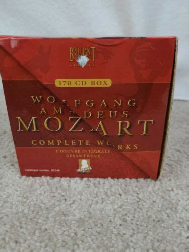 Wolfgang Amadeus Mozart Complete Works Cd Disc Box Set Brilliant