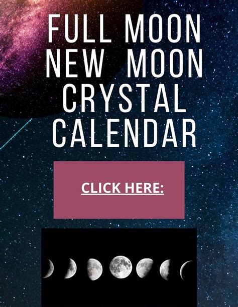 2022 Full Moon, New Moon Calendar With Crystals in 2022 | New moon ...