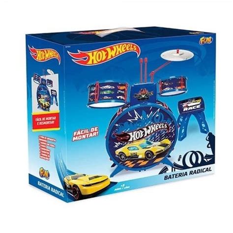 Bateria Infantil Hot Wheels Fun F Shopee Brasil
