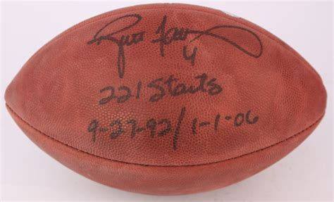 Lot Detail Brett Favre Green Bay Packers Signed Inscribed Onfl