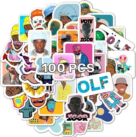 Rapper Mixed Stickers 50pcs Singer Stickers Pack Vinyl