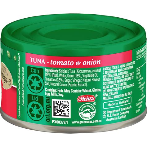 Greenseas Tuna Tomato And Onion 95g Woolworths