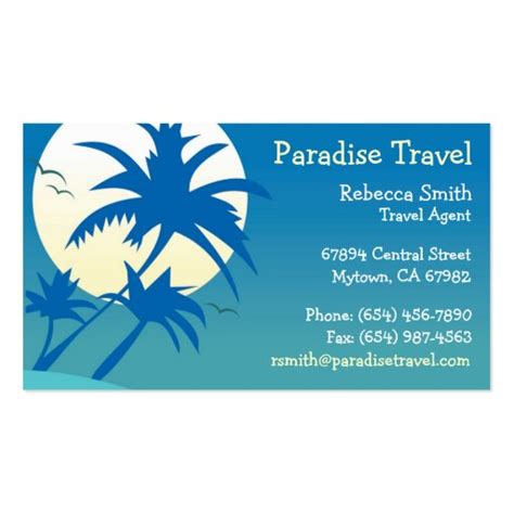 Travel Agent Business Card Zazzle