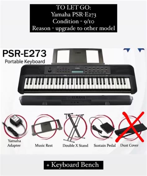 Yamaha Keyboard PSR-273, Hobbies & Toys, Music & Media, Musical Instruments on Carousell