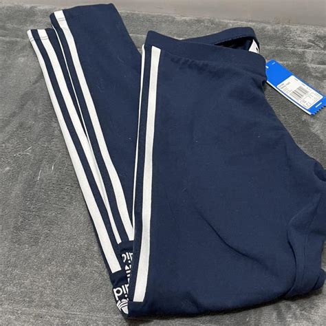 Brand New Navy Adidas Leggings Size Uk12 Too Big So Depop