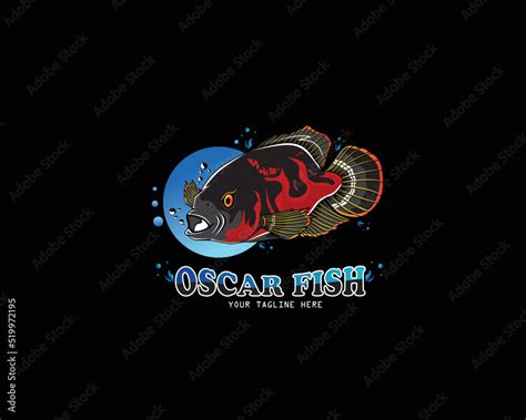 oscar fish logo fierce vector design Stock Vector | Adobe Stock