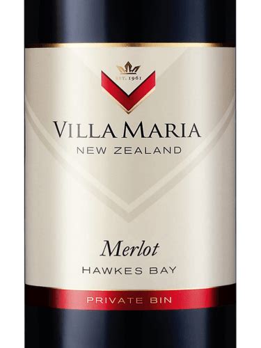 2017 Villa Maria Private Bin Merlot Vivino United States