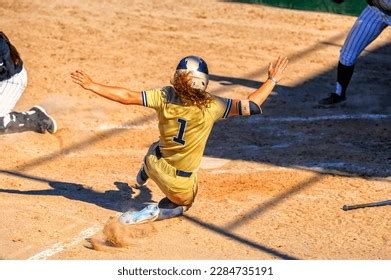 Softball Sliding Images Stock Photos Vectors Shutterstock