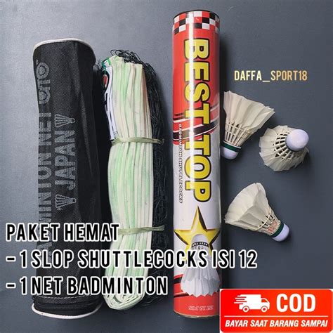 Jual Paket Hemat Net Jaring Badminton Bulutangkis Dan Slop