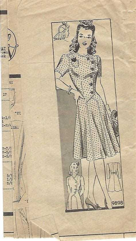 S Dress Pattern Marian Martin S Fashion Sewing Studio Vintage