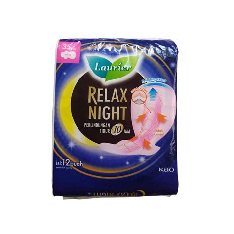 Jual Pembalut Laurier Relax Night Wing Cm Isi Pcs Shopee Indonesia