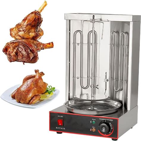 BBQ Fleischmaschine Elektrisch Rotierender Vertikaler Rotisserie Grill