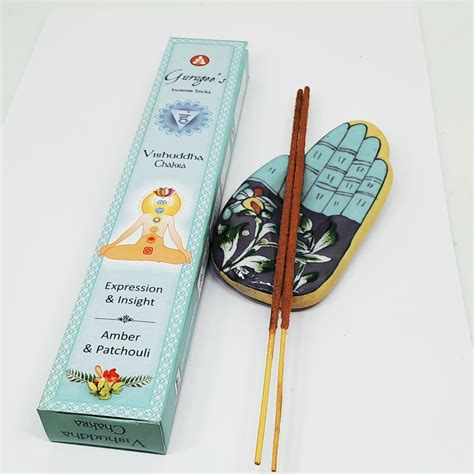 Amber Patchouli Brown Vishuddha Chakra Masala Incense Sticks At Rs