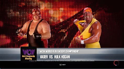 Wwe K Wcw Uncensored Main Event Vader Vs Hulk Hogan For The Wcw