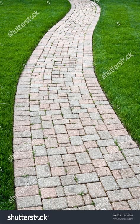 Brick Color Walkway Stock Photo 77035984 | Shutterstock