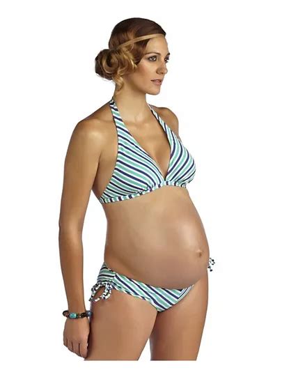 Mums Bumps Pez D Or Mykonos Mint Bikini Set Maternity Swimsuit