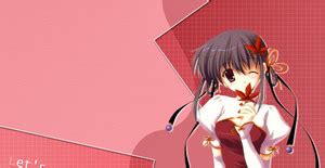 AD Wall Poster Nanao Naru Girl Brunette Dress Leaf Wink 13 19 Inches Paper Print Animation