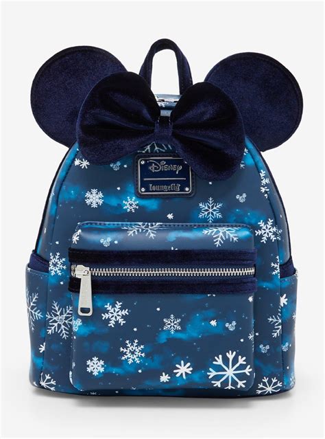 Loungefly Snowflake Minnie Ears Backpack Allears Net