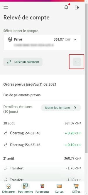 Comment Cr Er Un Relev De Compte En Ligne Banque Migros