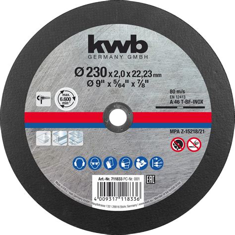 Kwb Disque Tron Onner Pour M Tal X Mm Fin Al Sage Mm