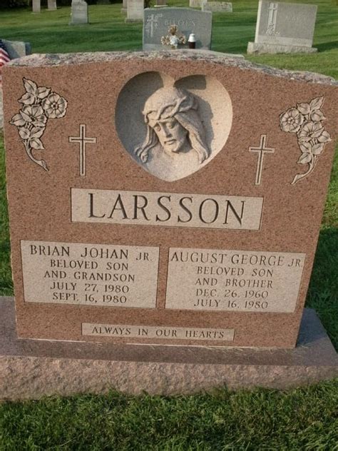 Brian Johan Larsson Jr Find A Grave Memorial