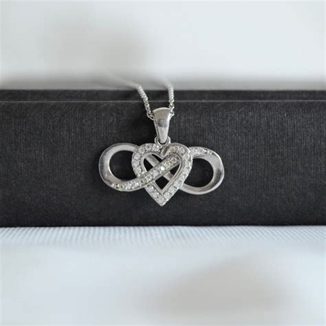 Infinity Heart Necklace - Etsy