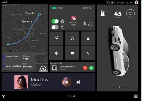 Dashboard for Car(Tesla) :: Behance