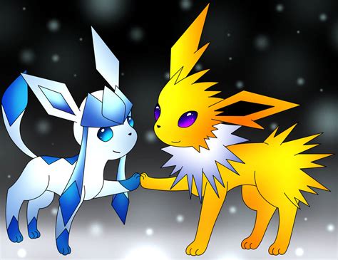 Glaceon X Jolteon By Darkrexs On Deviantart