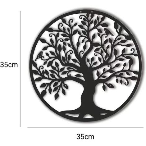 Lycxames Metall Wandkunst Baum Des Lebens Metallbaum Familienlogo