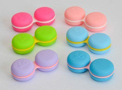 SPORTS WORLD VISION Fun And Cute Macaroon Contact Lens Storage Soaking