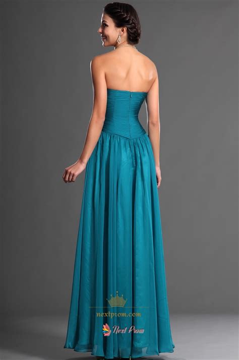 Dark Teal Chiffon Bridesmaid Dresses