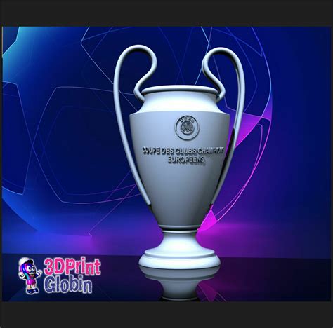 STL Datei CHAMPIONS LEAGUE POKAL 3D Druckbares Modell Zum