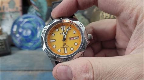 Epic Mens Seiko Prospex Air Diver 200m Solar Day Date Dive Watch V158 0ae0 Youtube