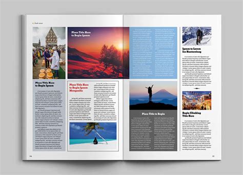 Travel Magazine Layout Design - ksioks