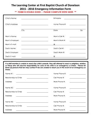 Fillable Online Form Is Double Sided Please Complete Both Sides