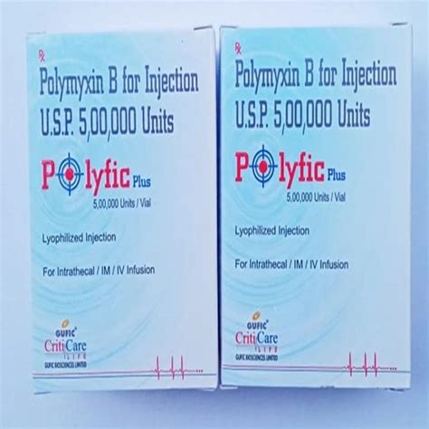 Polyfic Plus 500000 Miu Polymyxin B Injections At 400 Vial